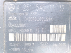 Mercedes Benz R-Class 251 (2006–2017) ABS Steuergerät A2515451132 - 2