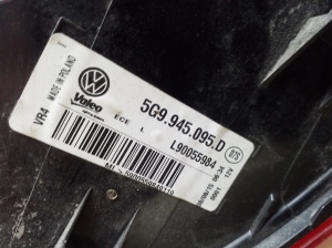 Volkswagen Golf VII (2012–2026) Eckleuchte hinten 5G9945095D - 2