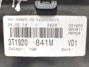 Skoda Superb (2008–2015) Mērinstrumentu panelis 3T1920 841M  VD1 - 2