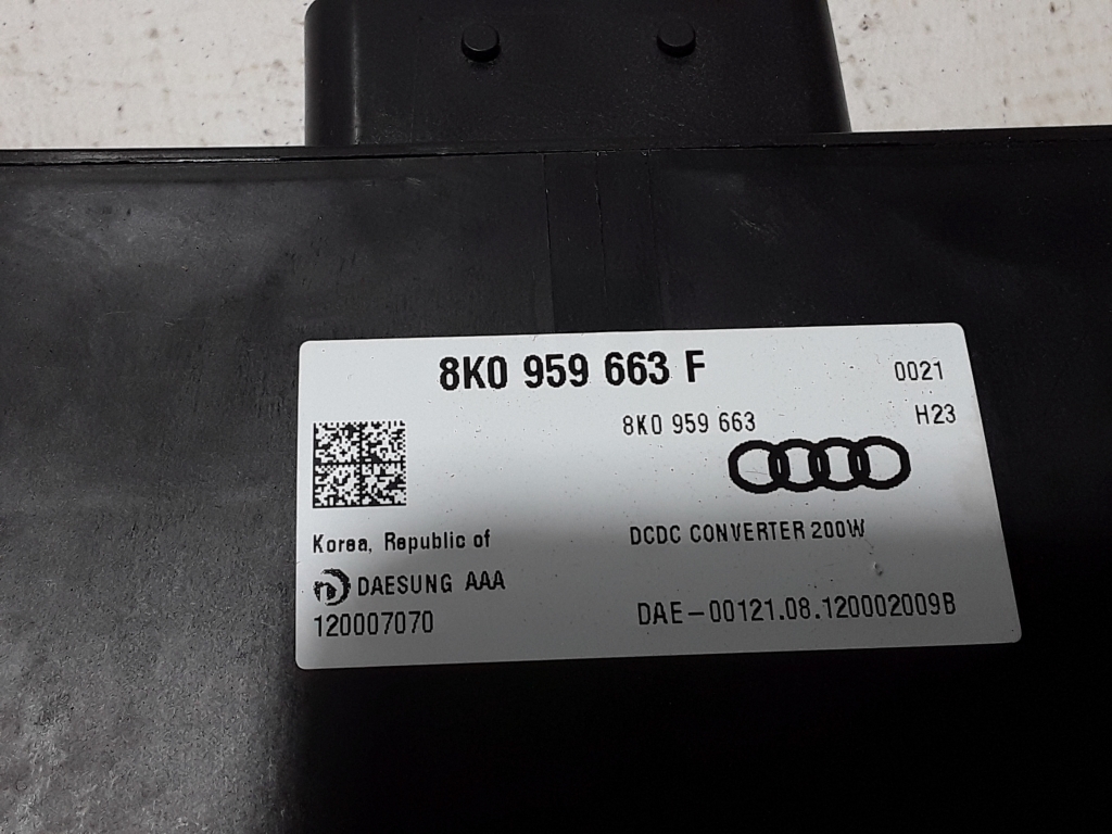 AUDI A1 8X (2010-2020) Other Control Units 8K0959663F 21045223