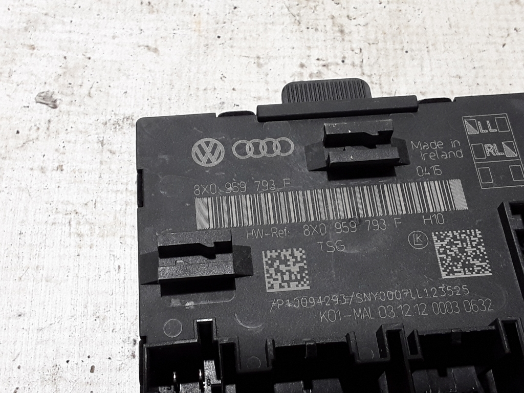 AUDI A1 8X (2010-2020) Front Left Door Control Unit 8X0959793F 21072093