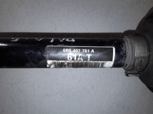 Volkswagen Polo V (2009–2017) Front drive shaft and its parts 6R0407761A - 2