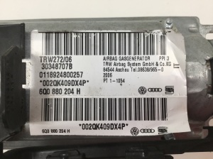 Volkswagen Polo IV (2001–2009) Passenger dashboard airbag 6Q0880204H - 3