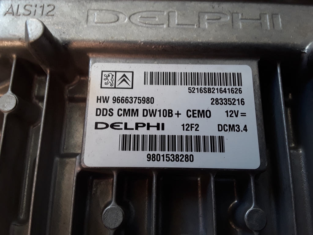 PEUGEOT 508 1 generation (2010-2020) Блок керування двигуном ECU 9666375980,28335216 27577422