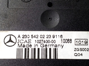 Mercedes Benz SL-Class 230 (2001–2012) Parking system display A2305420223 - 2