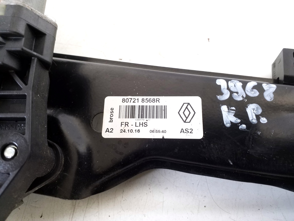 RENAULT Kadjar 1 generation (2015-2024) Front Left Door Window Regulator 807218568R 21654942