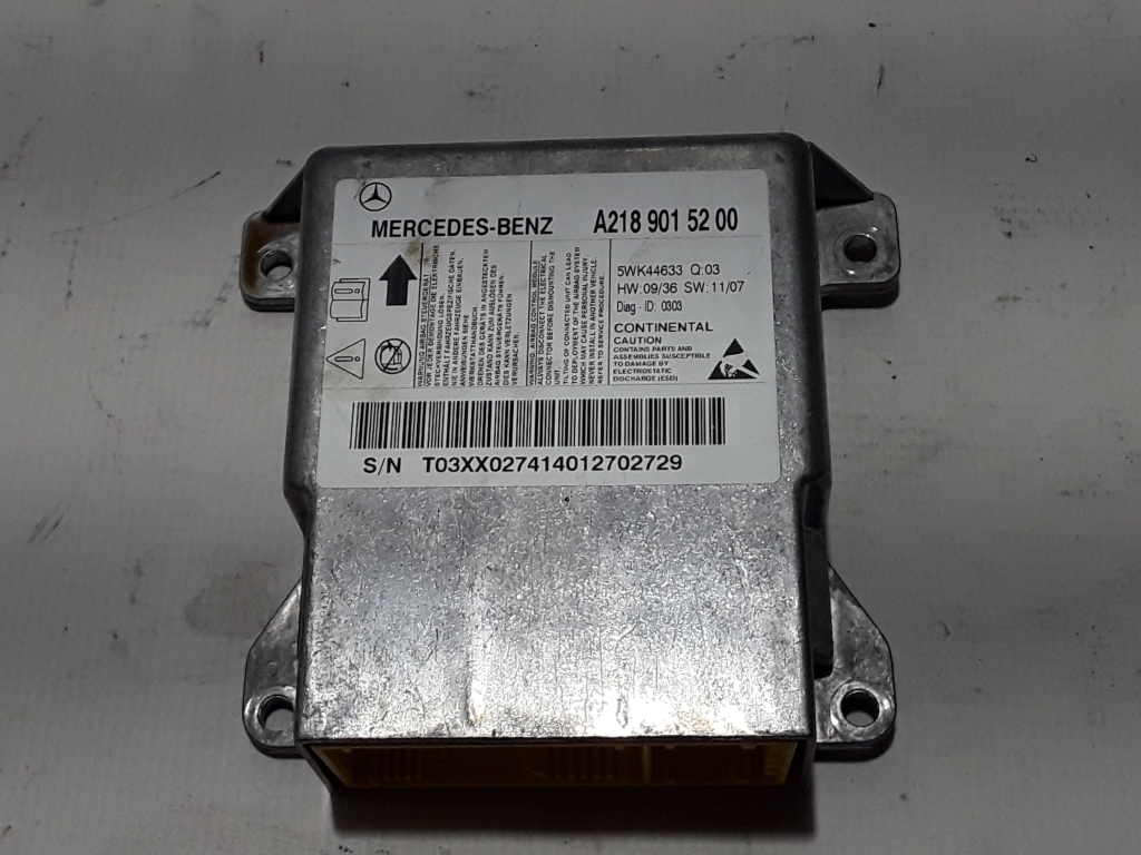 MERCEDES-BENZ CLS-Class C218 (2010-2017) SRS Control Unit A2189015200 21534345