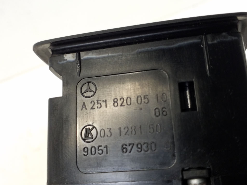 MERCEDES-BENZ GL-Class X164 (2006-2012) Galinių dešinių durų langų pakėlimo mygtukas A2518200510 21694439
