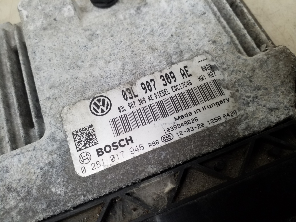 VOLKSWAGEN Passat B7 (2010-2015) Engine Control Unit ECU 03L907309AE 24988243