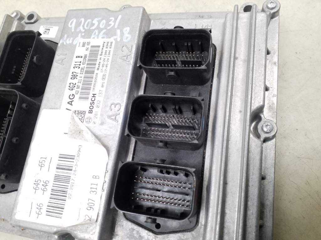 AUDI A6 C7/4G (2010-2020) Engine Control Unit ECU 4G2907311B 21592945