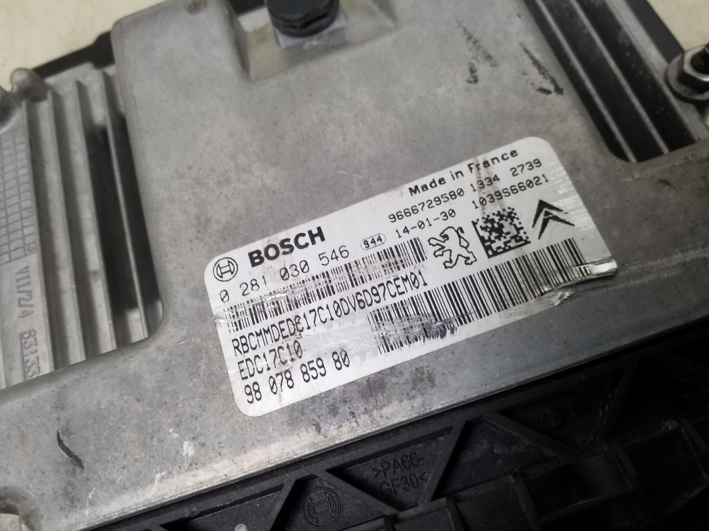 CITROËN Berlingo 2 generation (2008-2023) Motorstyrenhet ECU 9807885980 24987954