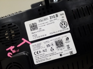 Volkswagen T-Roc (2017–2026) Näidikuplokk 2GJ920310B - 5