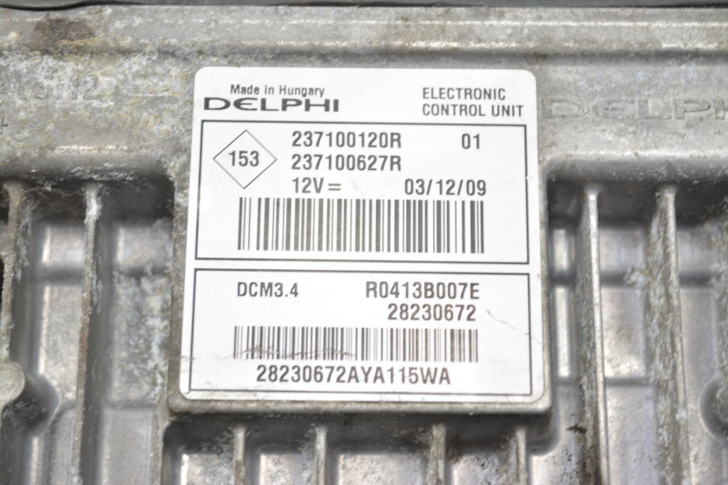 RENAULT Megane 3 generation (2008-2020) Блок керування двигуном ECU 237100120R 25126289