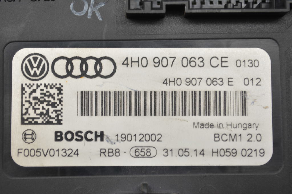 AUDI A6 C7/4G (2010-2020) Komfortkontrollenhet 4H0907063CE 25126236