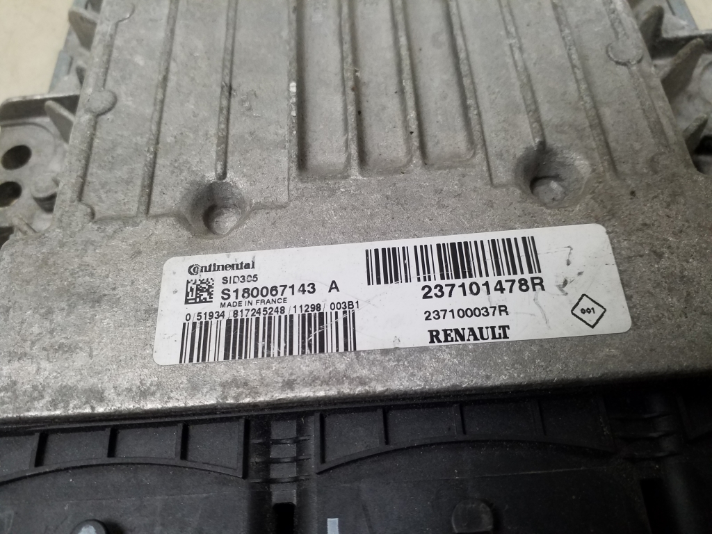 RENAULT Scenic 3 generation (2009-2015) Engine Control Unit ECU 237101478R 24988462