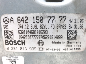Mercedes Benz E-Class W211 (2002–2009) Motorsteuergerät A6421507777  0281013999 - 3