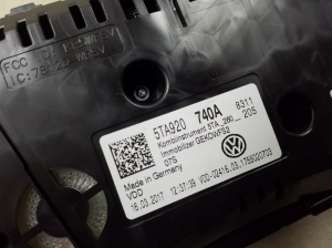 Volkswagen Touran III (2015–2026) Näidikuplokk 5TA920740A - 4