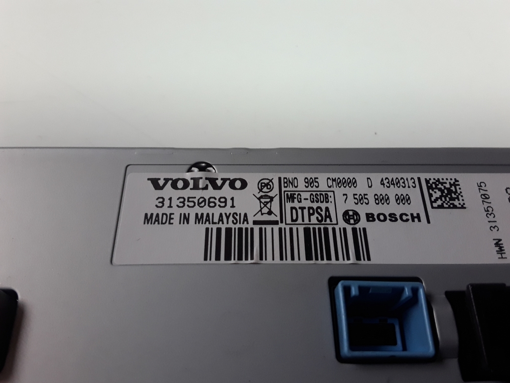 VOLVO V60 1 generation (2010-2020) Екран навигаций 31350691, 7505800000 22582805