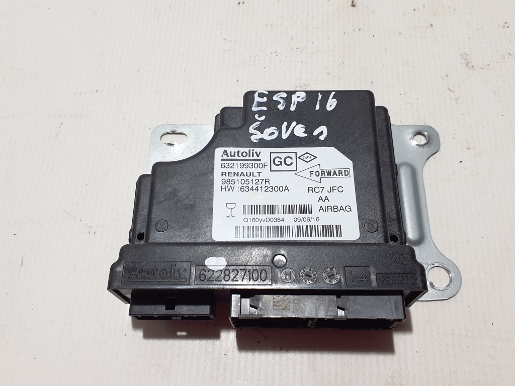 RENAULT Espace 5 generation (2015-2023) SRS Control Unit 985105127R 21919192