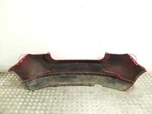 Seat Ibiza 6J5,6P1 (2008–2017) Rear bumper and its parts (set) - 9