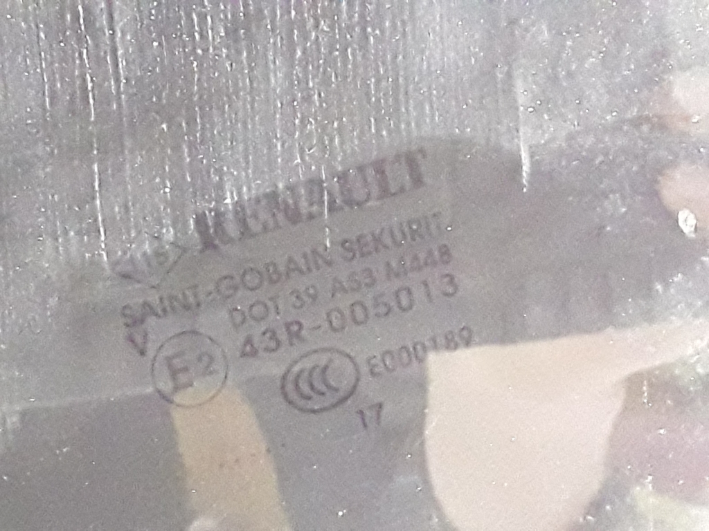 RENAULT Talisman 1 generation (2012-2024) Kairys šoninių durų stiklas 823011733R 22059271