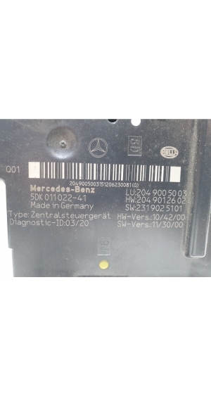Mercedes Benz C-Class 204 (2007–2014) Komfortsteuergerät 5DK01102241 - 2