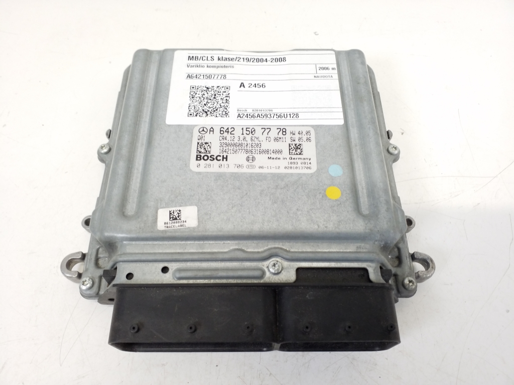 MERCEDES-BENZ CLS-Class C219 (2004-2010) Motorkontrollenhet ECU A6421507778,CR412 22322753