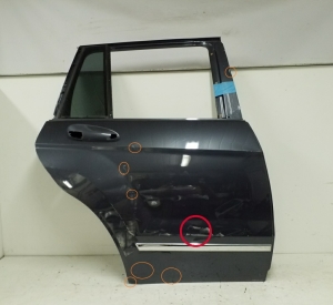 Mercedes Benz GLK-Class 204 (2008–2015) Rear side doors A2047300208 - 5