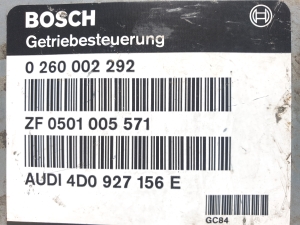 AUDI A8 D2 (1994–2002) Getriebesteuergerät 0260002292 ZF0501005571 - 2