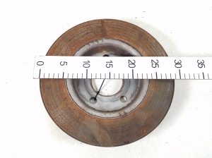 Volkswagen Transporter T5 (2003–2015) Rear brake disc 7E0615601D - 3