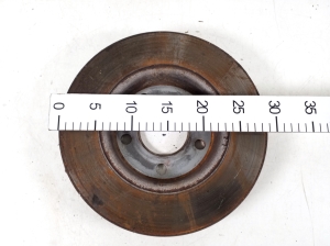 Volkswagen Transporter T5 (2003–2015) Bremsscheibe hinten 7E0615601D - 3