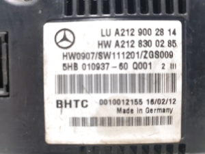 Mercedes Benz E-Class W212 (2009–2015) Heater control panel A2129002814 - 3