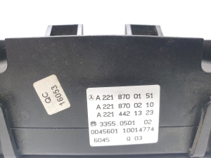Mercedes Benz S-Class 221 (2005–2013) Heater control panel A2218700151 A2218700210 A2214421323 - 3