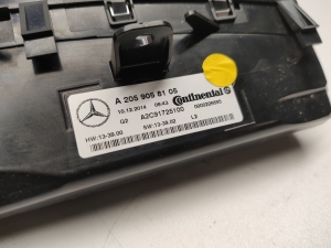 Mercedes Benz C-Class 205 (2014–2021) Heater control panel A2059058105 - 2