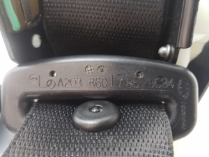 Mercedes Benz CLK-Class 209 (2002–2009) Tagumine turvavöö A2038601785 - 4