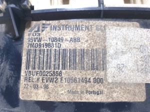 Volkswagen Sharan (1995–2010) Näidikuplokk 7M0919881D 95VW10849ABB - 2