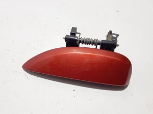   Front door external opening handle and its details  -  