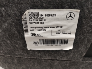Mercedes Benz C-Class 205 (2014–2021) Trunk side trim panel A2056900144 - 4