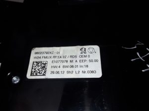 Peugeot 508 (2010–2017) Heater control panel 98023792XZ - 2