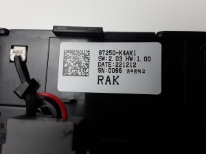 Hyundai Kona (2017–2023) Heater control panel 97250K4AK1 - 3
