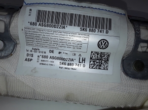 Volkswagen Golf VI (2008–2013) Katuse turvapadi 5K6880741D - 3