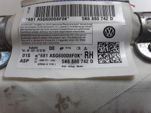 Volkswagen Golf VI (2008–2013) Katuse turvapadi 5K6880742D - 3