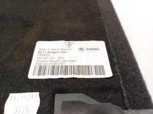 Porsche Macan (2014–2026) Trunk carpet 95B861531 - 3