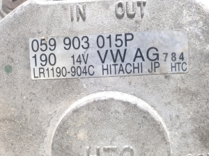 Volkswagen Touareg I (2002–2010) Lichtmaschine 059903015P - 2