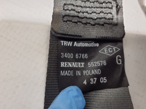 RENAULT Clio III (2005–2012) Ceinture de sécurité arrière 34006766 - 4