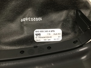 AUDI A4 B8 (2007–2016) Lenksäulenverkleidung innen 8K0858345A - 2
