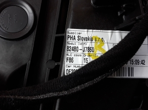 Kia ceed (2018–2026) Esiukse aknatõstuk ja selle osad 82480J7860 - 3