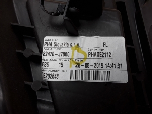 Kia ceed (2018–2026) Front door window regulator 82470J7860 - 3