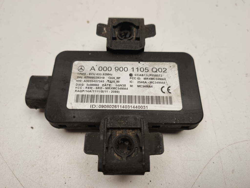 MERCEDES-BENZ C-Class W205/S205/C205 (2014-2023) Tyre Pressure Control Module A0009001105 22970227