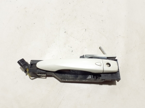   Front door external opening handle and its details  -  